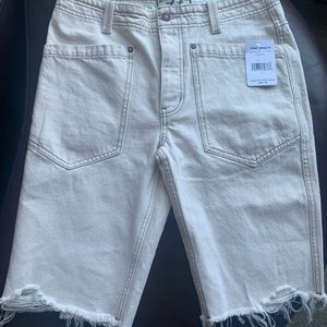 New Free People denim long short